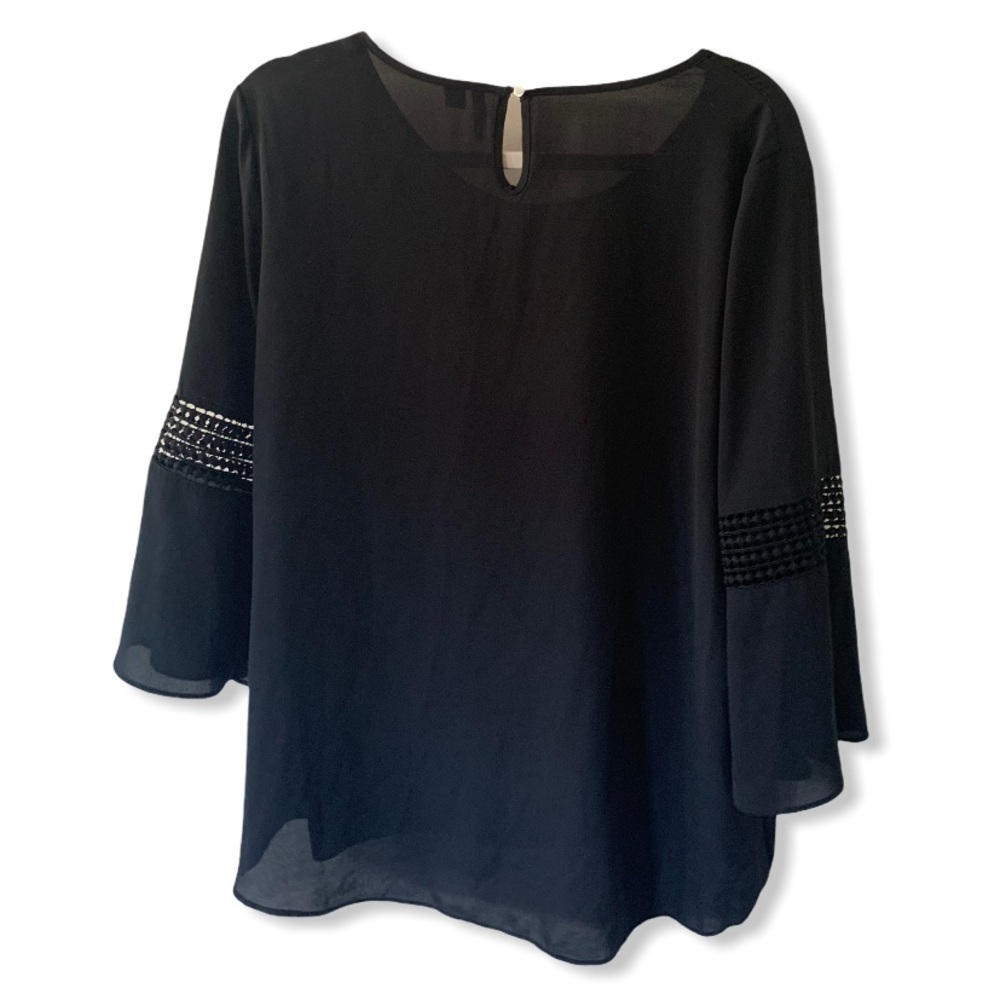 Cato black blouse with sleeve details size L